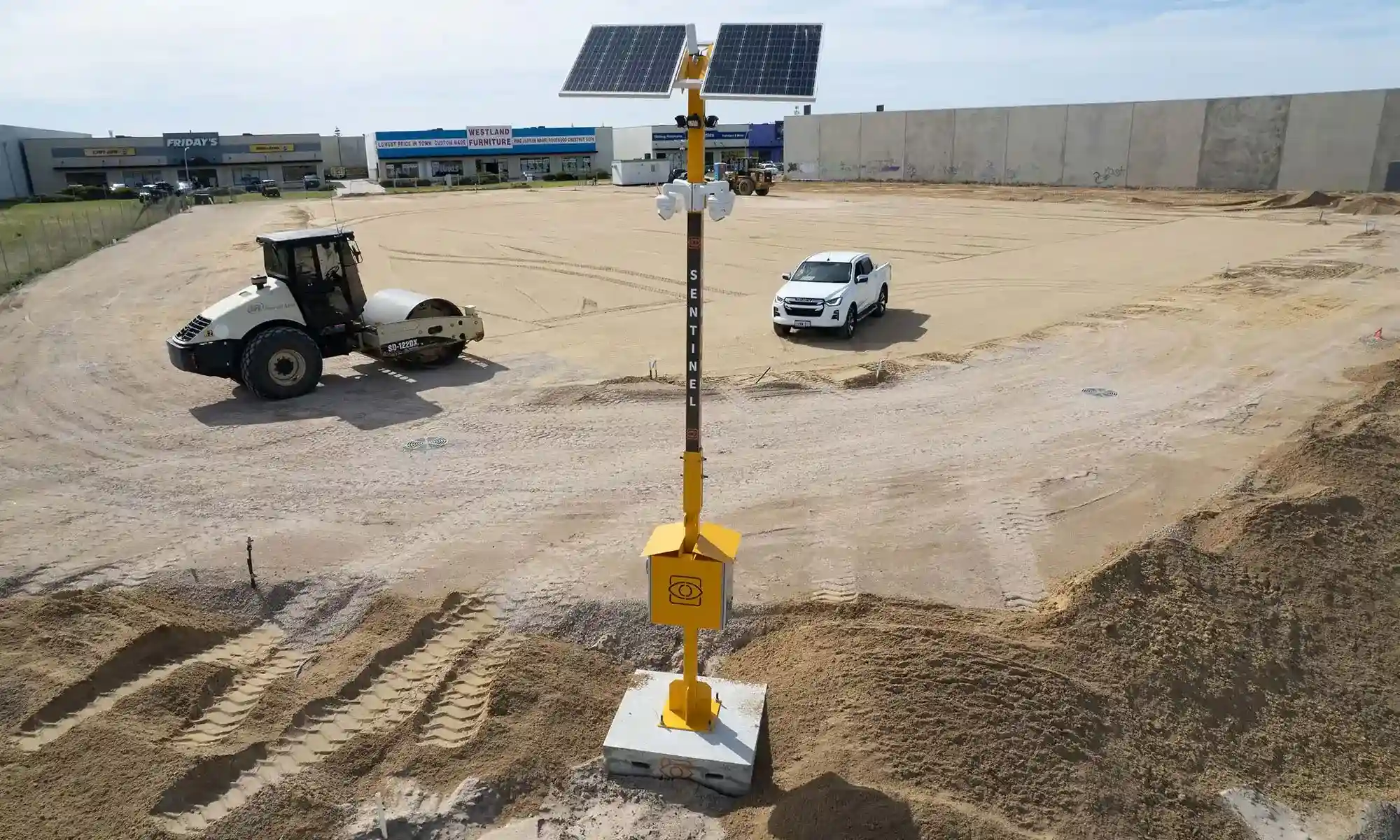 SCI Sentinel Mobile CCTV Camera Pole installed at Port Kennedy WA